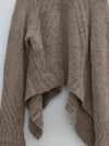 OUDE WAAG Fall/Winter 2025 Chunky Ribbed Knit Cardigan OW-OW-25AW-KT10A2GY830-KWH Mineral Grey